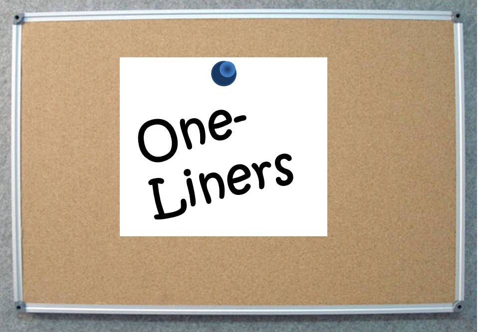 funny oneliners. Funny one-liners